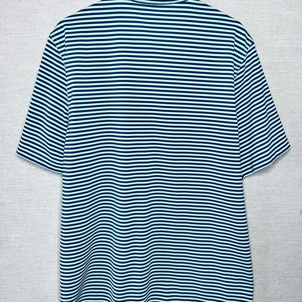 Vineyard Vines Navy/ Seafoam Striped Polo - Picture 2 of 4